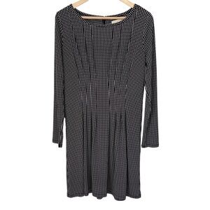 MICHAEL Michael Kors Black & White Checked Midi Dress Size Large
